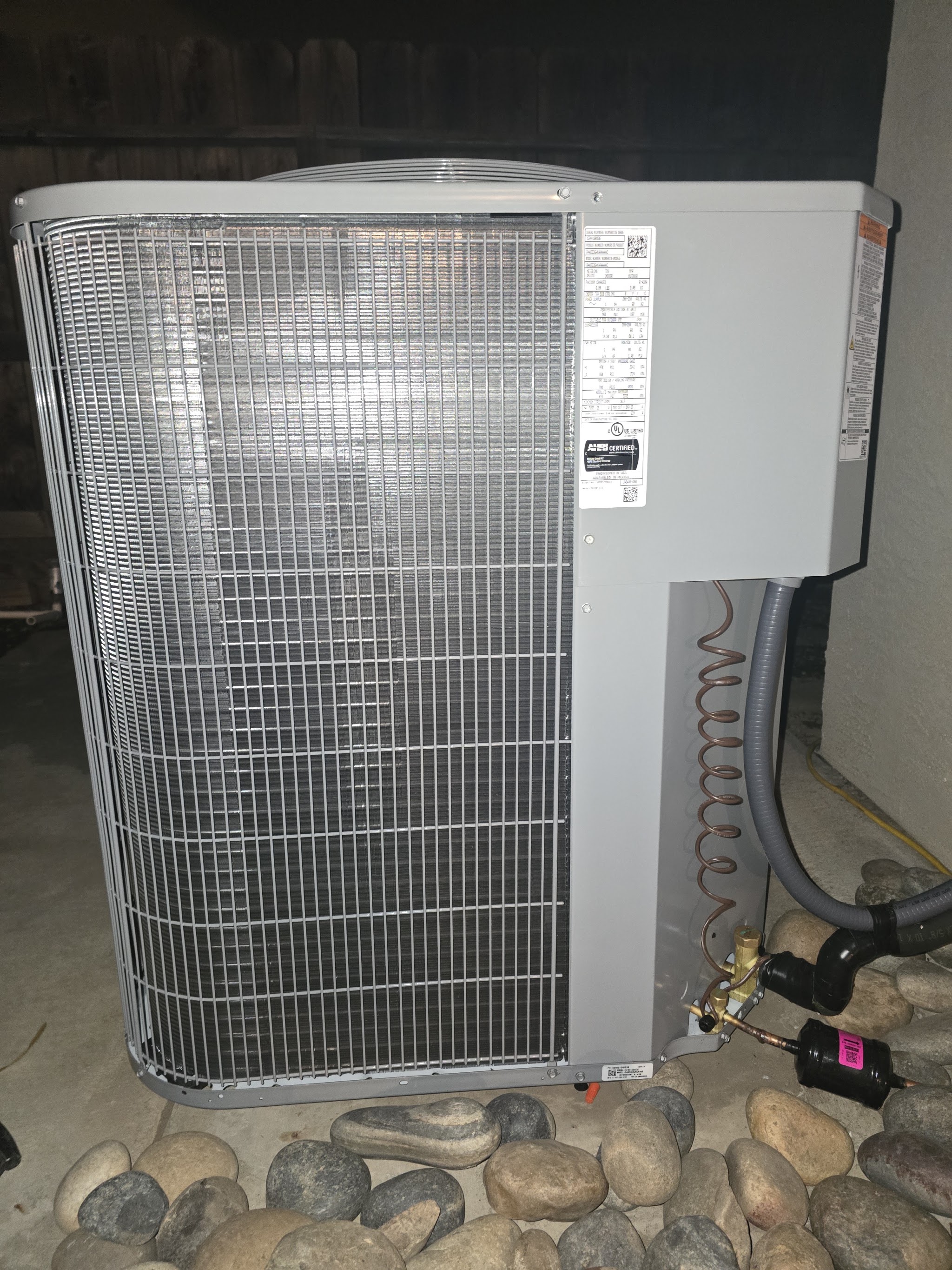 N & C Heating and Air job site in Merced